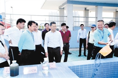 王中丙率队调研主城区治水工作_湛江今年实现主城区水系变清