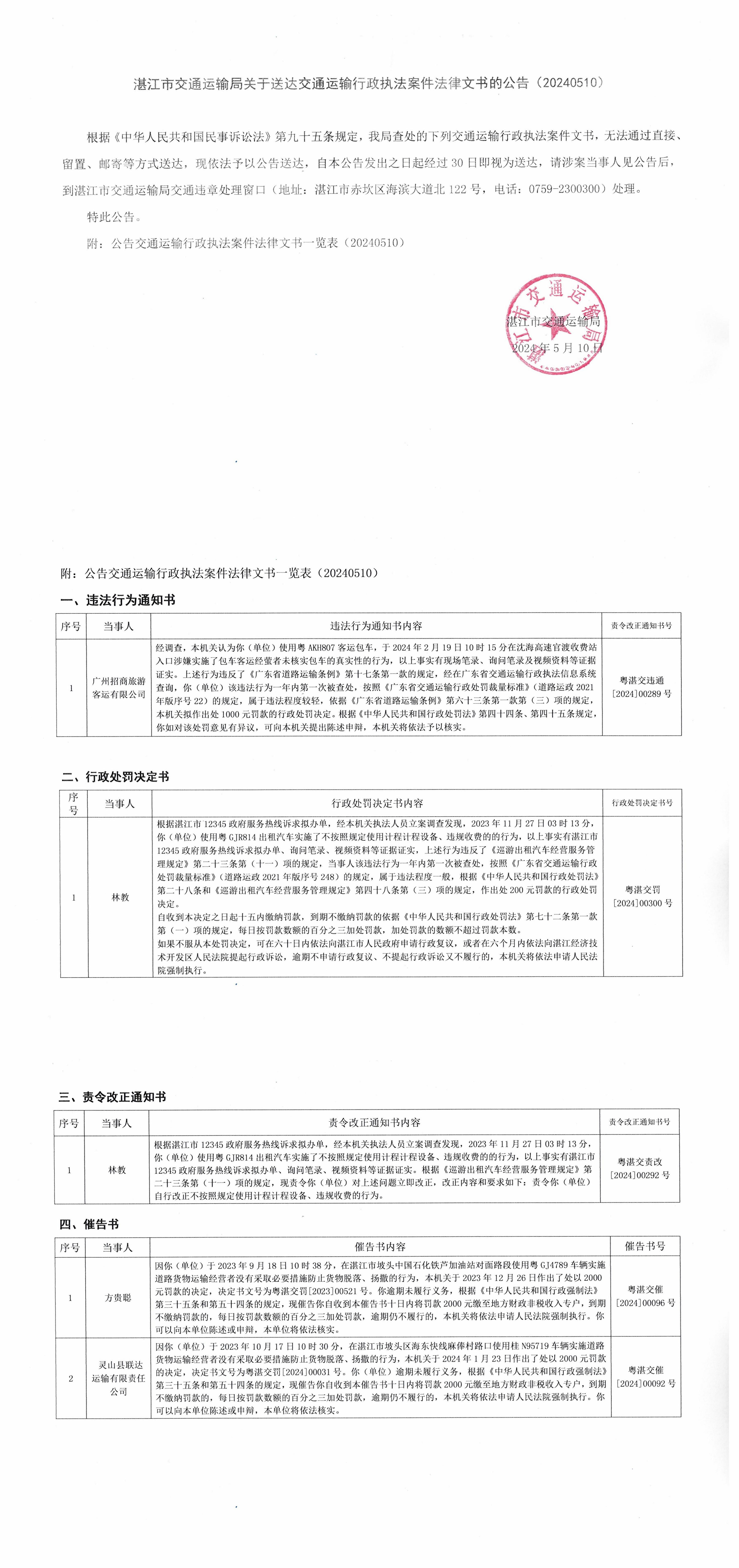 湛江市交通运输局文书送达公告20240510.jpg
