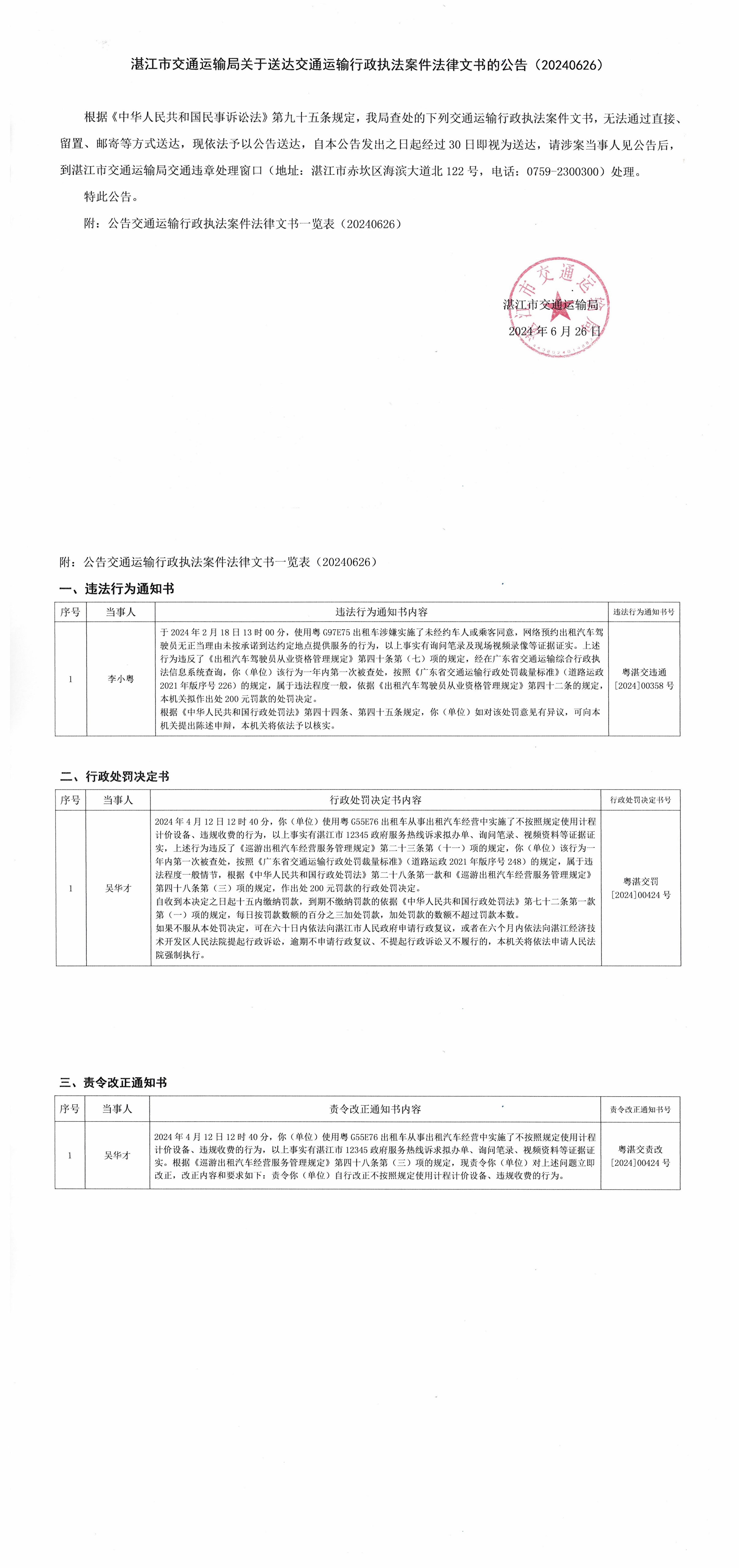 湛江市交通运输局文书送达公告20240626.jpg