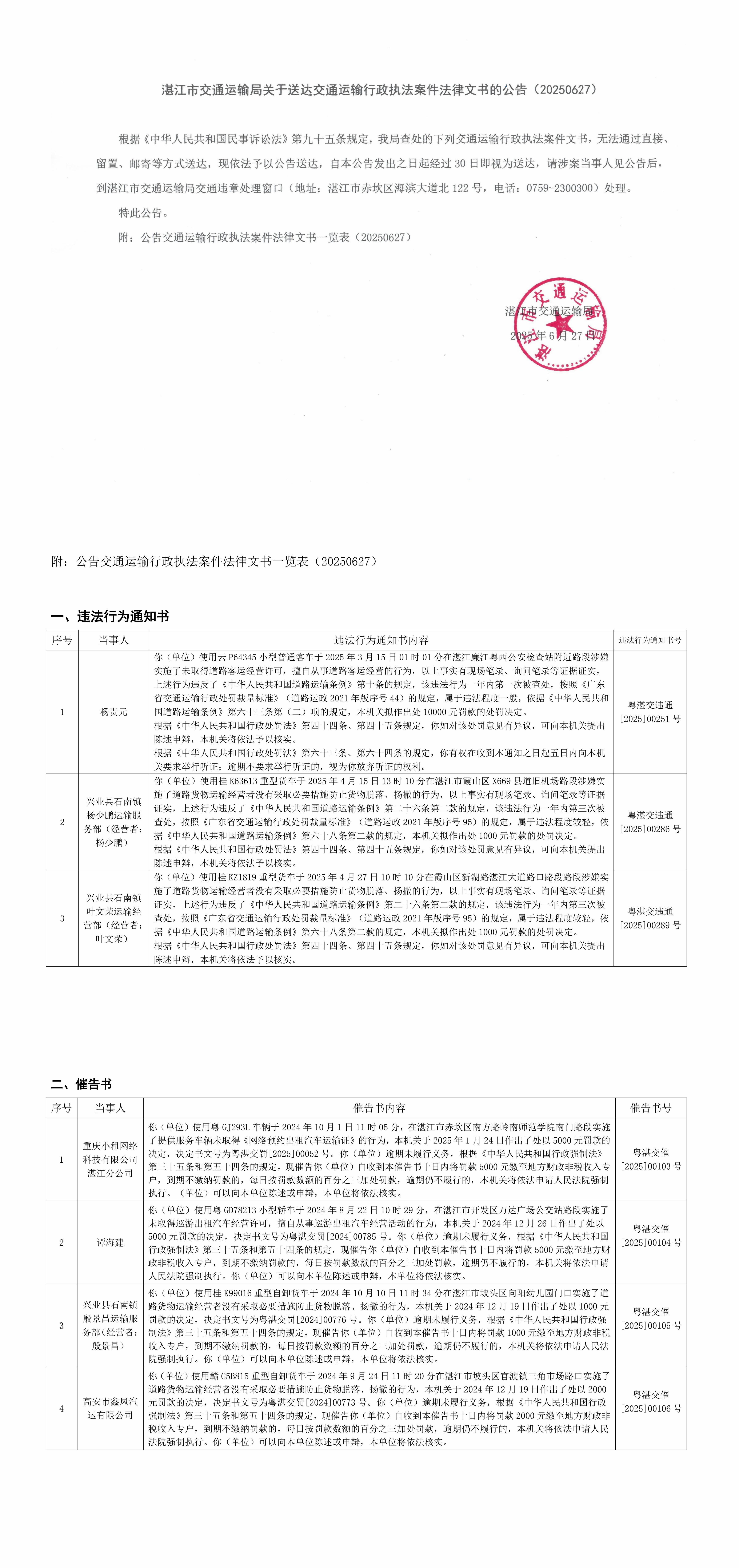 湛江市交通运输局文书送达公告20250627_1.jpg